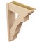 Ekena Millwork 8-in W x 24-in D x 36-in H Balboa Trad Rough Cedar Woodgrain TimberThane Outlooker, Primed Tan OUTUR080X24X36BOA04RCPR - alternate 4